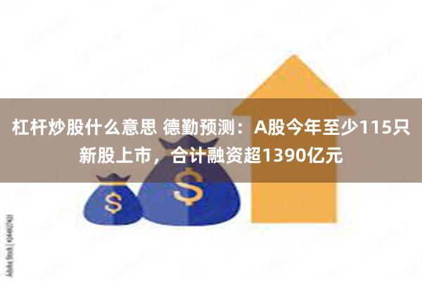 杠杆炒股什么意思 德勤预测：A股今年至少115只新股上市，合计融资超1390亿元