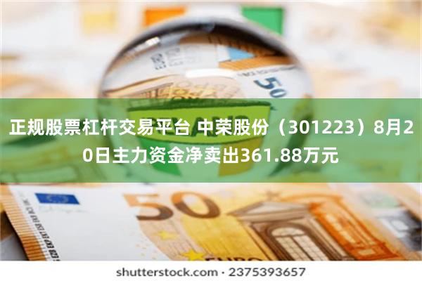 正规股票杠杆交易平台 中荣股份（301223）8月20日主力资金净卖出361.88万元