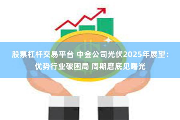 股票杠杆交易平台 中金公司光伏2025年展望：优势行业破困局 周期磨底见曙光