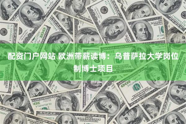 配资门户网站 欧洲带薪读博：乌普萨拉大学岗位制博士项目